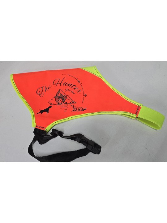 PETTORINA ALTA VISIBILITA' THE HUNTER PET FOOD  COLOR ARANCIO FLUO