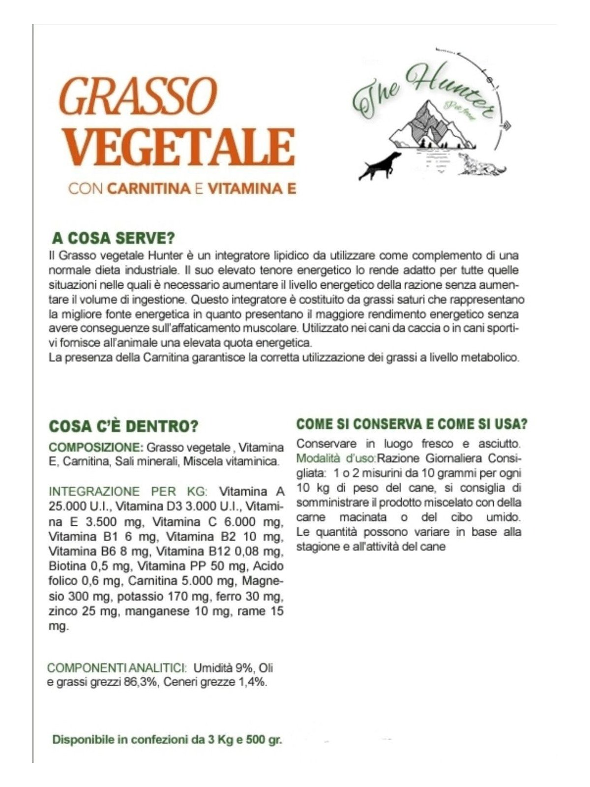 Grasso Vegetale in Polvere