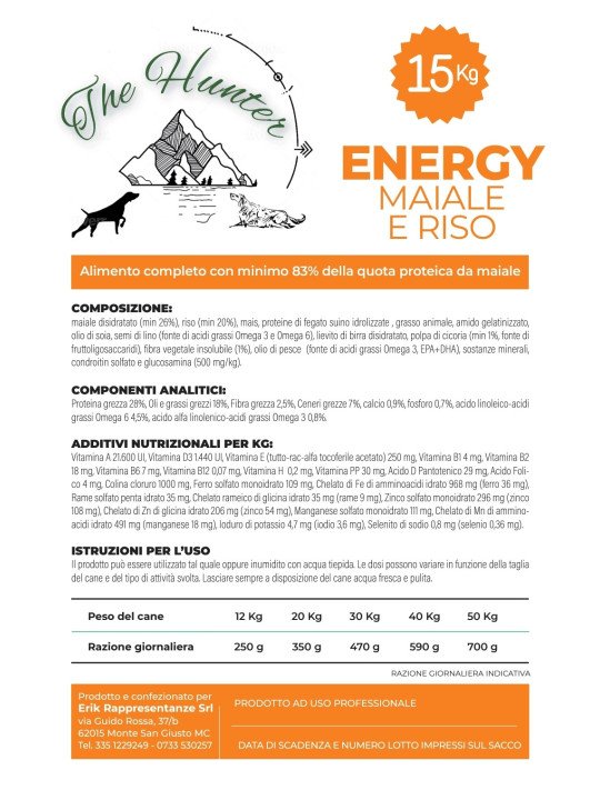 Gluten Free ENERGY MAIALE e RISO