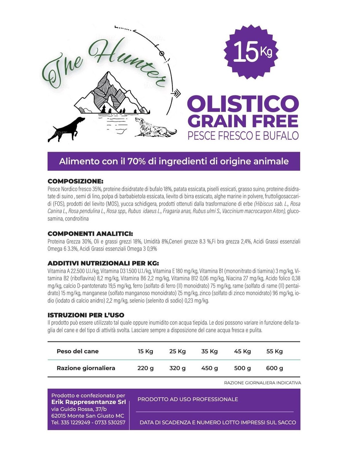 Olistico Grain Free PESCE FRESCO e BUFALO