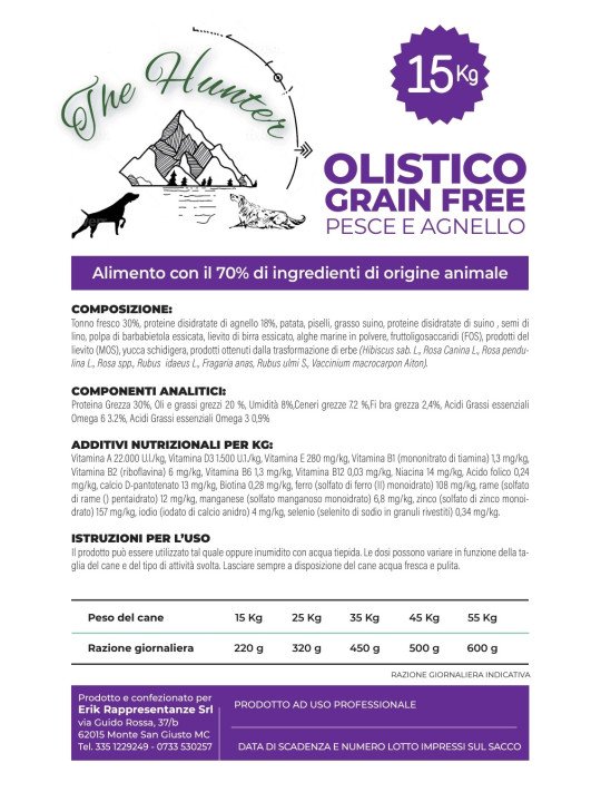 Olistico Grain Free PESCE e AGNELLO