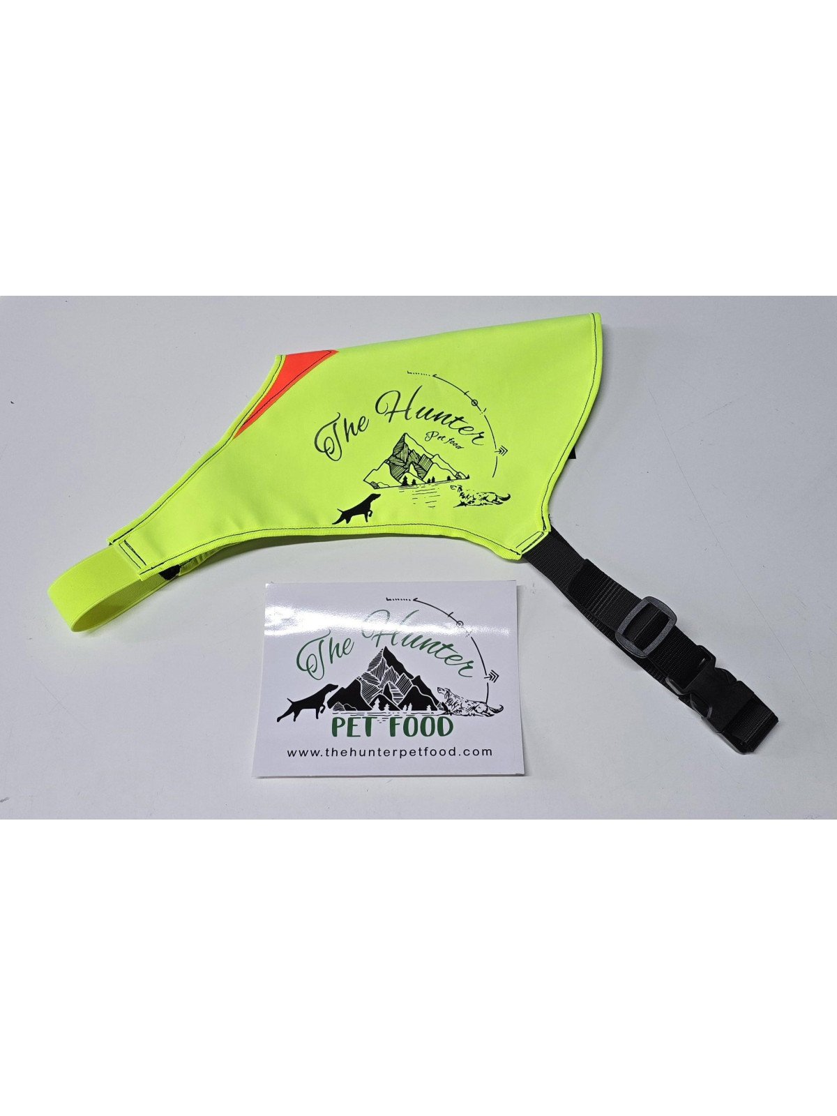 PETTORINA ALTA VISIBILITA' THE HUNTER PET FOOD  GIALLO FLUO