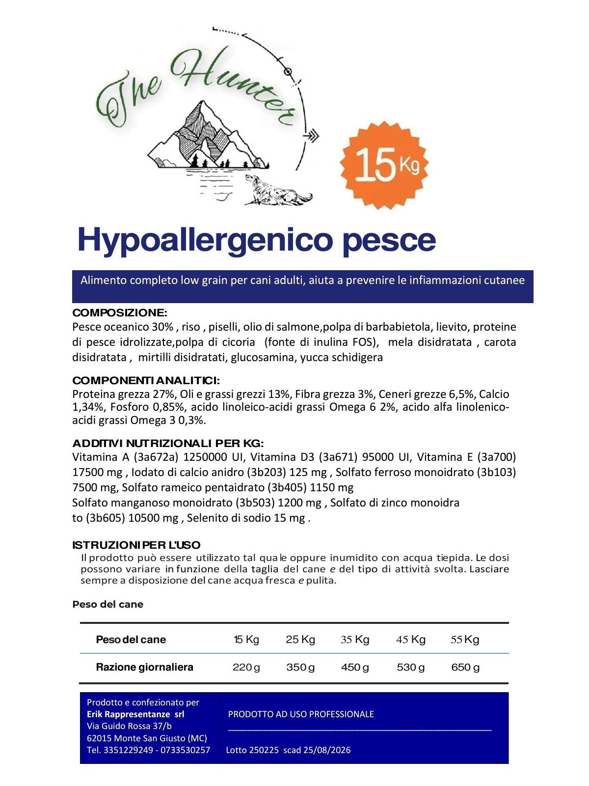 HYPOALLERGENICO AL PESCE