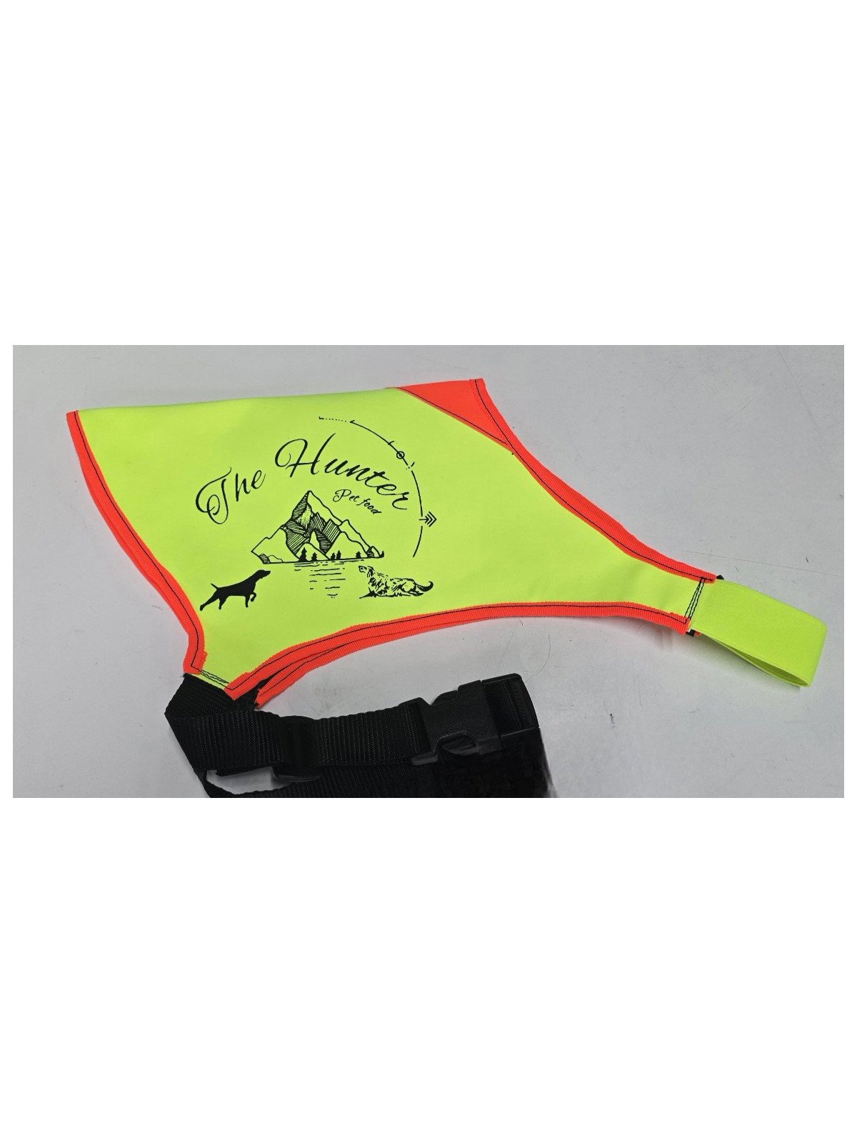 PETTORINA ALTA VISIBILITA' THE HUNTER PET FOOD  GIALLO FLUO