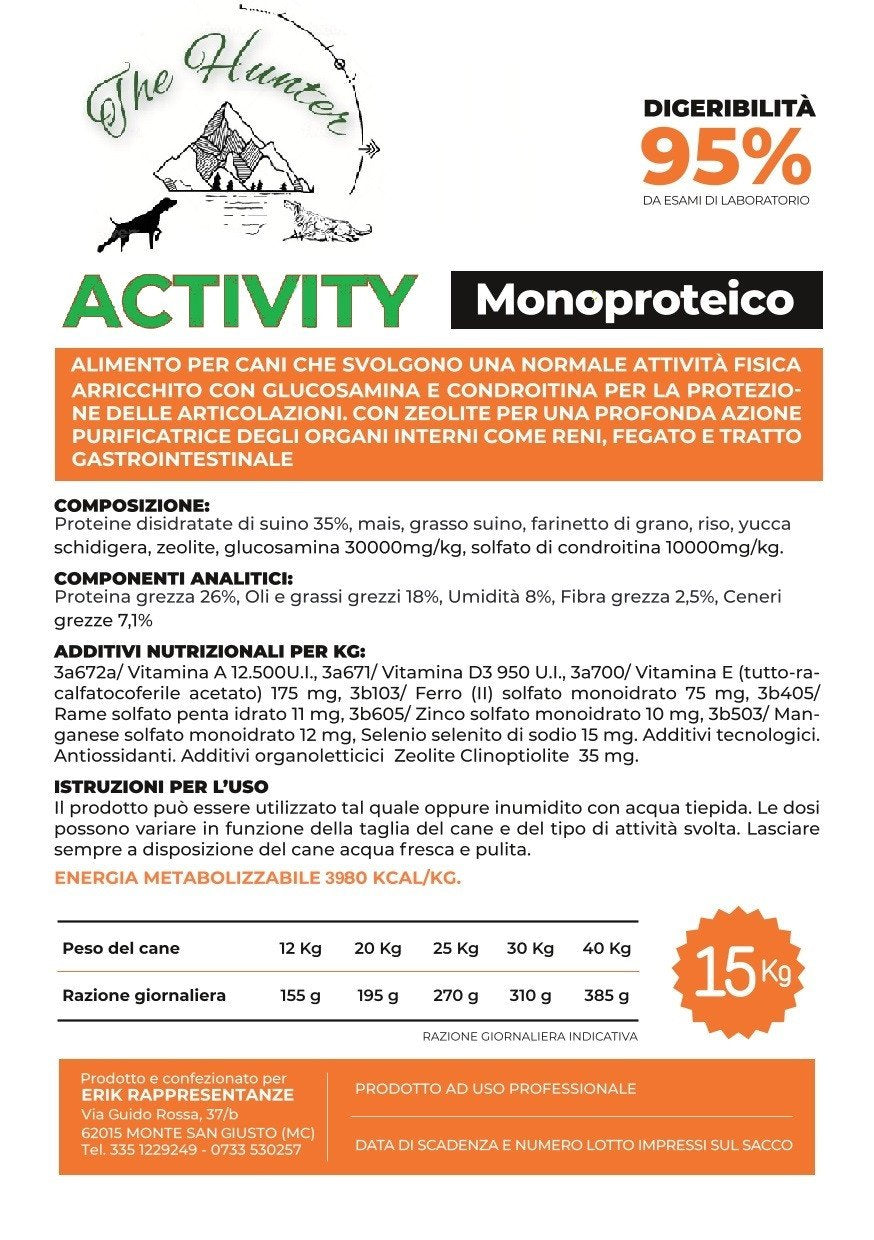 Activity Monoproteico 26-18 - Crocchette con condroprotettori etichetta