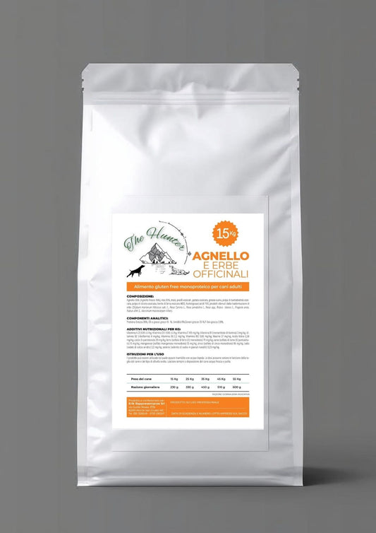 Crocchette Gluten Free AGNELLO e ERBE OFFICINALI sacco